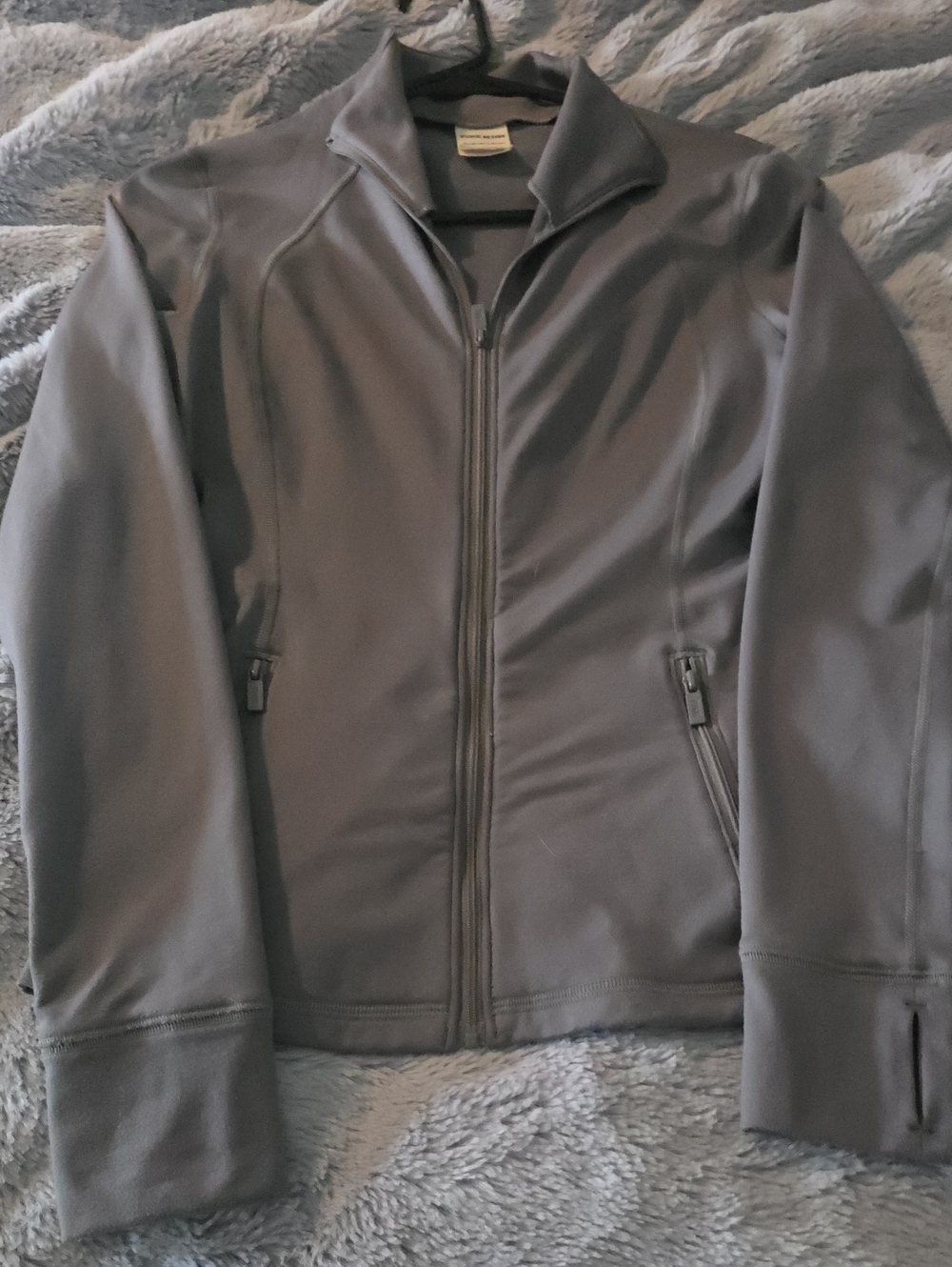 PINK Victoria's Secret Gray Full-Zip Athletic Jacket